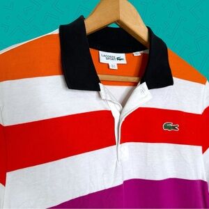 Lacoste Sport Multicolor Striped Polo Shirt